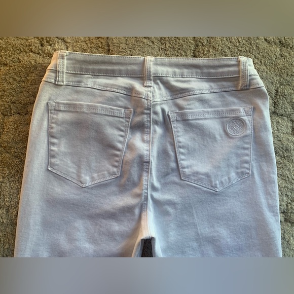 VGUC LAURIE FELT LOS ANGELES SILKY FLARE WHITE STRETCH JEANS IN SIZE M/US SIZE 8 - Picture 7 of 15